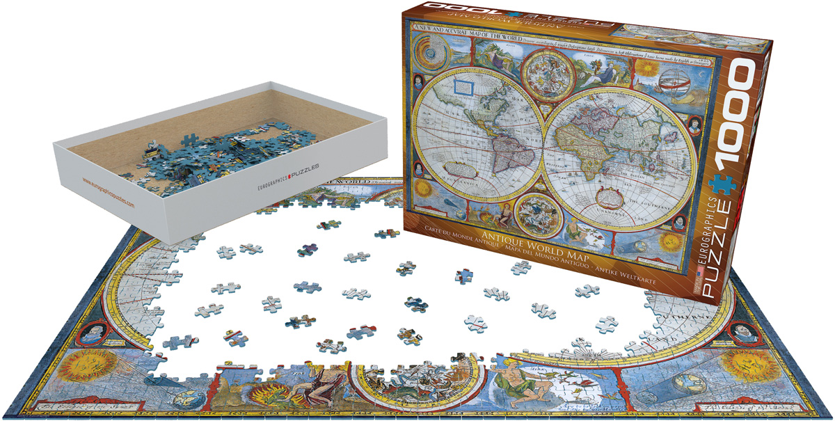 Carte du monde antique, Puzzle 1000 pièces